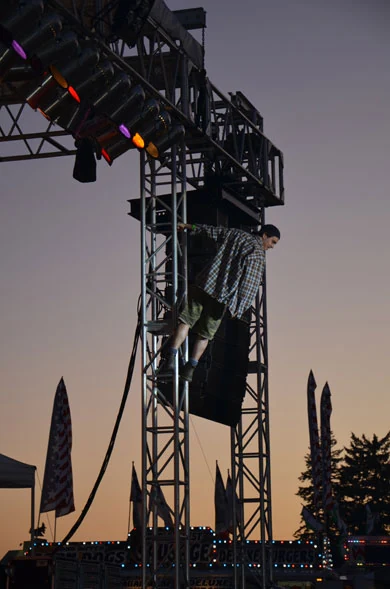 Camera operator at a live show